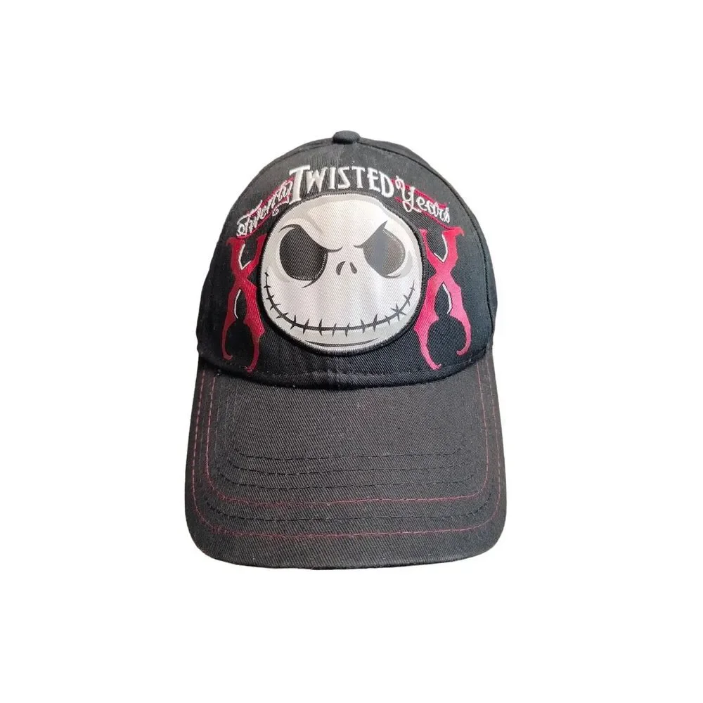 Disney Parks Hat Mens Black Jack Skellington Snapback Nightmare Before Christmas